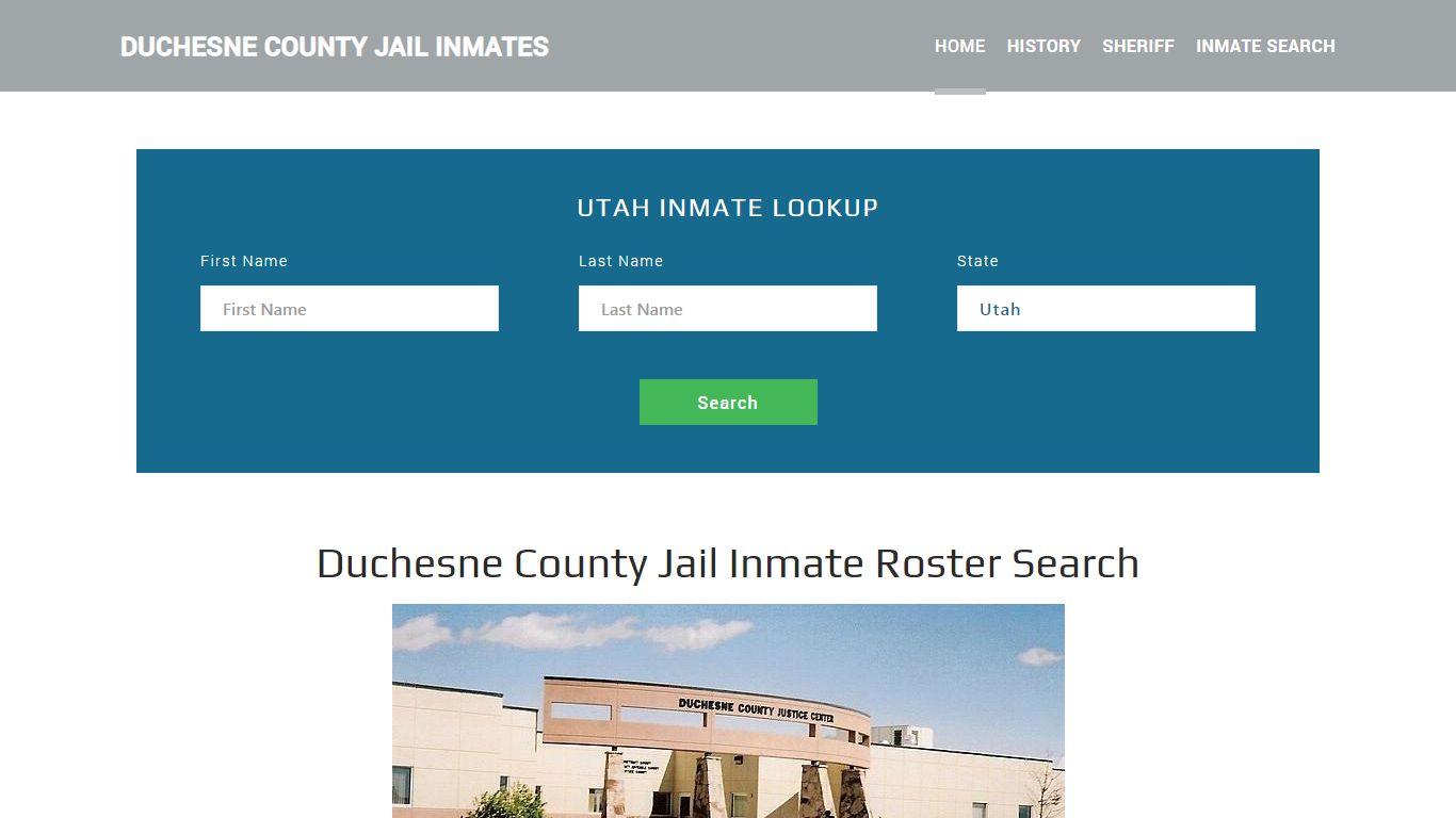 Duchesne County Jail Inmate Roster Lookup, Duchesne, UT